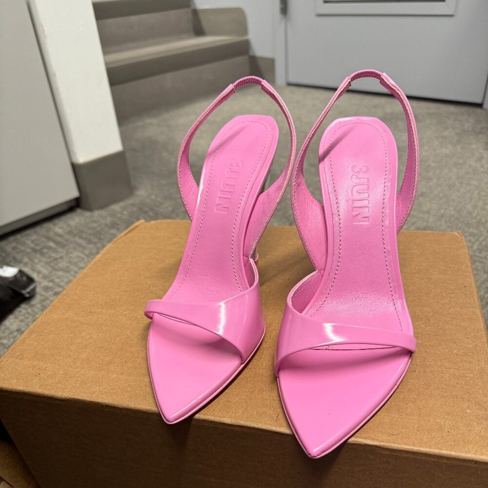 3JUIN Pink Slingback Sandal